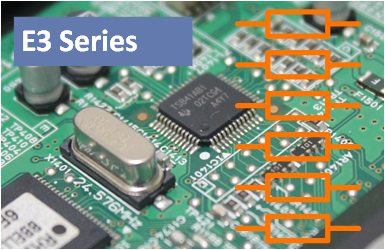 E3 series of resistors. Values and color codes.