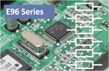 E96 series of resistors. Values and color codes.