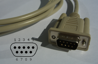 Bild D-SUB 9 Kabel einer RS232 Schnittstelle